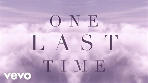 one last time song